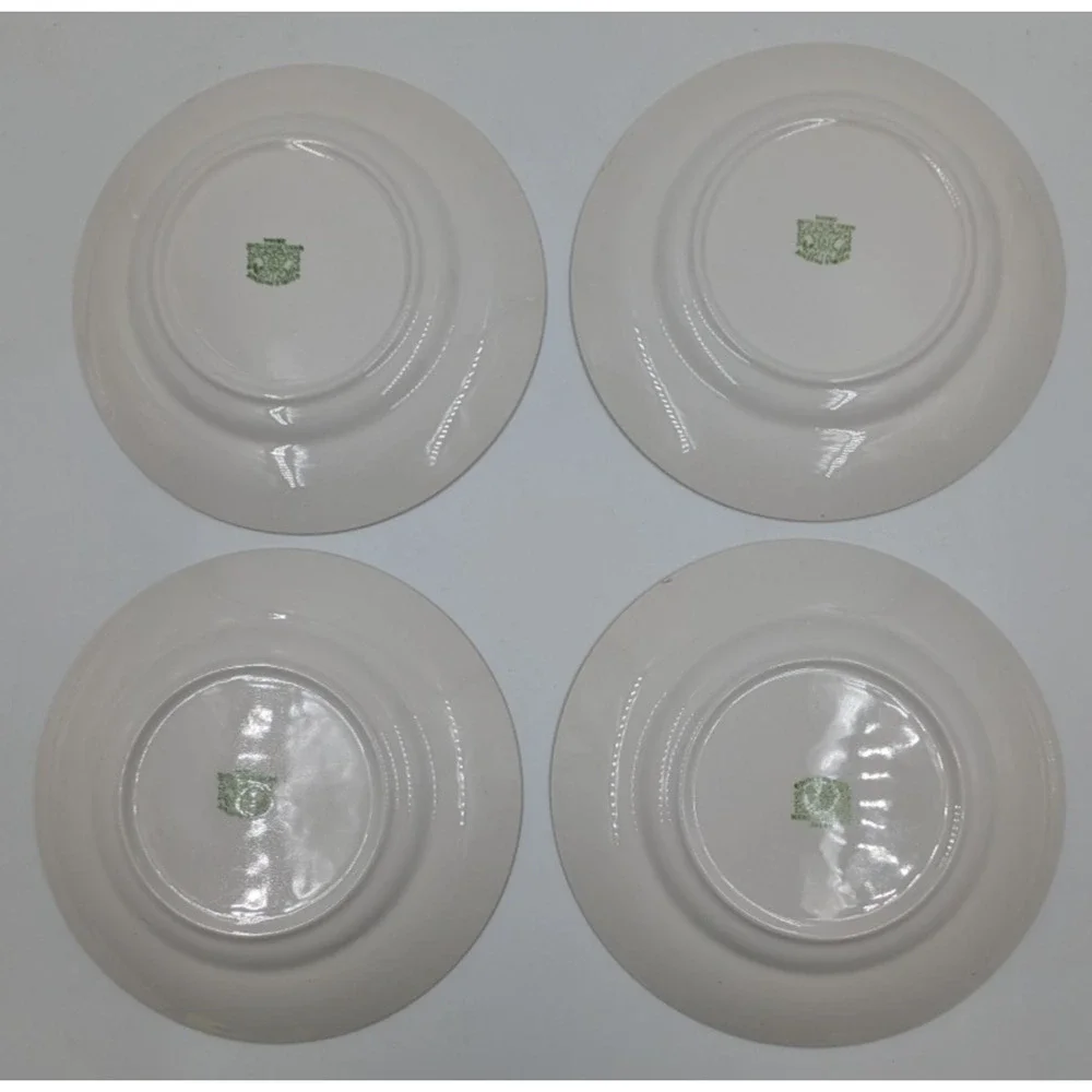Nikko Riviera Red Bread Plates 6 3/8